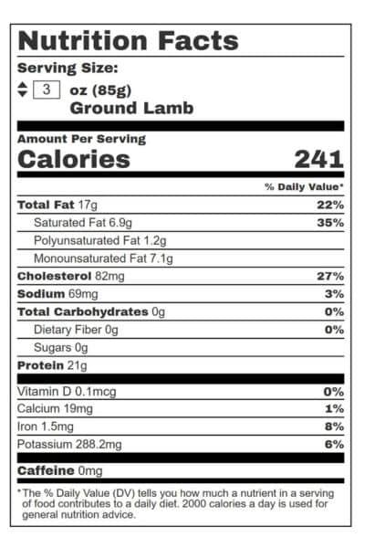 Ground Lamb