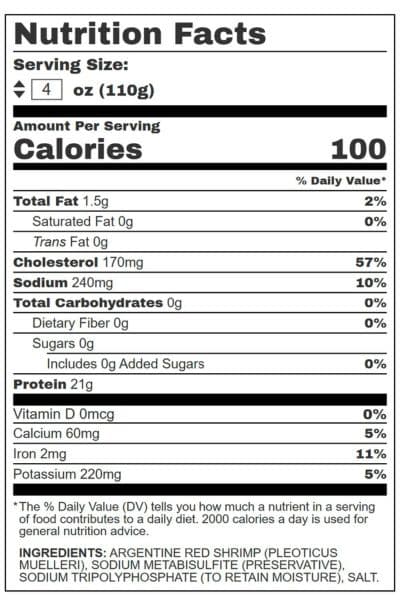 Red Argentinian Shrimp